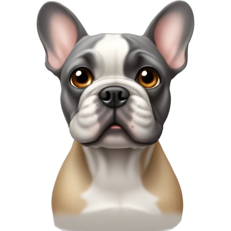 French bulldog grey &tan  emoji