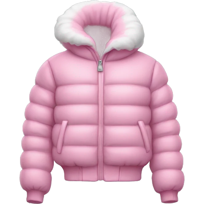 Pink puff jacket emoji