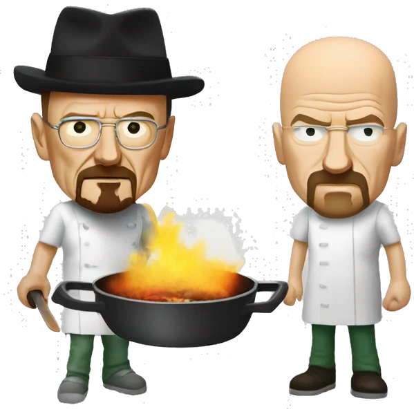 Walter white and Jessie pinkman cooking emoji