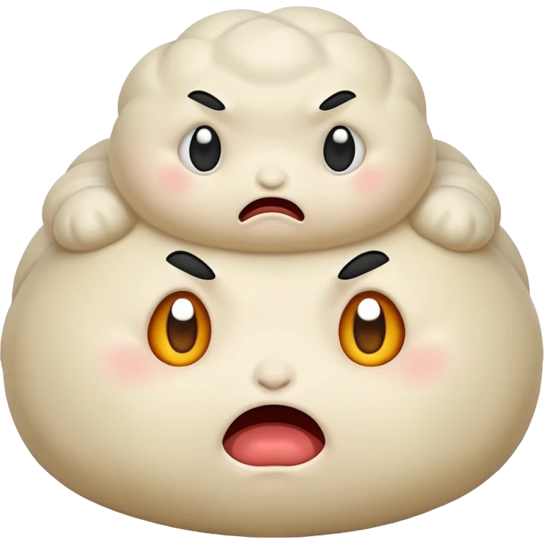 Little dumplings in fear emoji