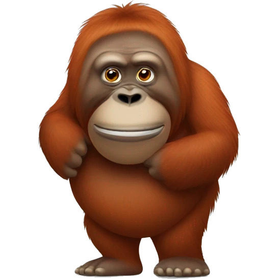 fat orangutan  emoji