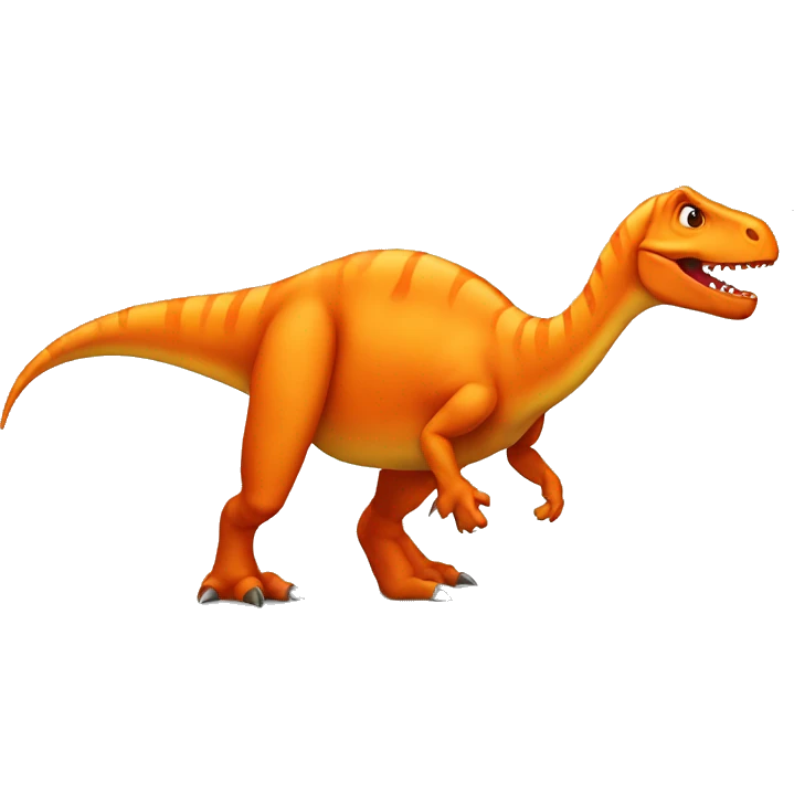 orange dinosaur  emoji