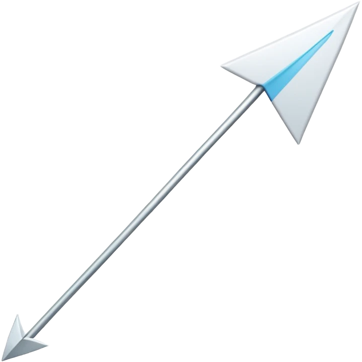 White arrow facing down emoji