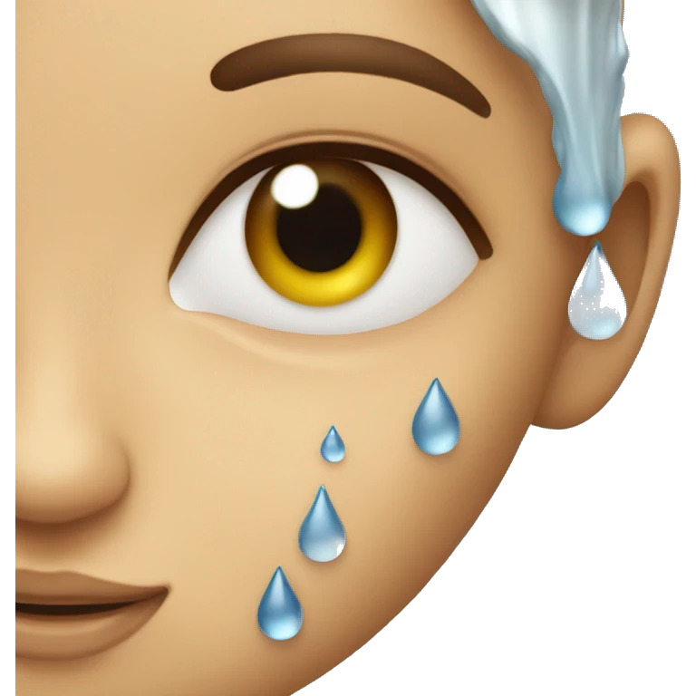 skin with drop of water emoji