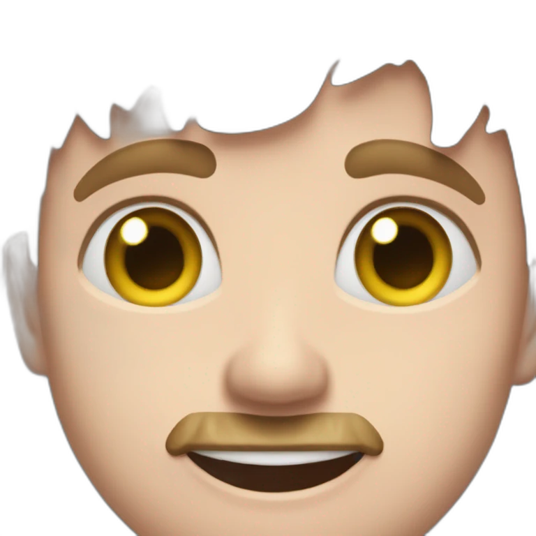 squeezie avec une calvitie emoji
