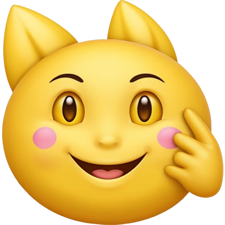 Yellow Emoji with big boobs and pointy nipples  emoji