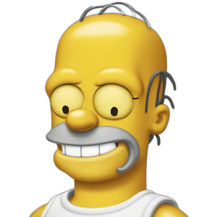 homer simpson smile emoji