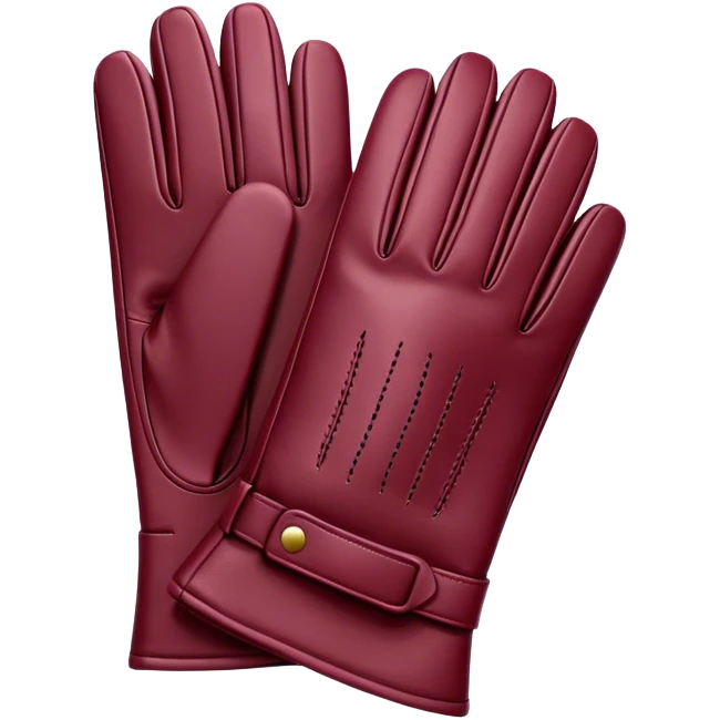 burgundy gloves emoji
