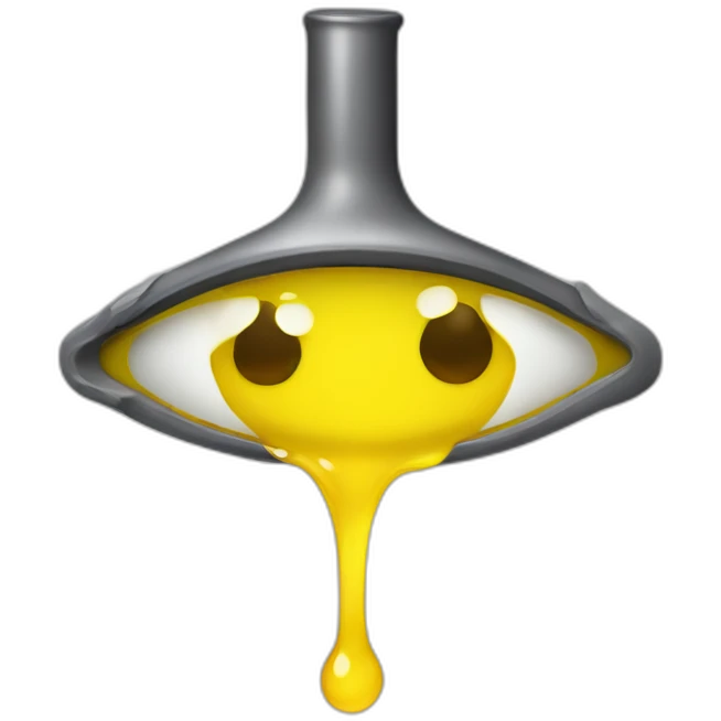 eye dropper tool with yellow liquid emoji