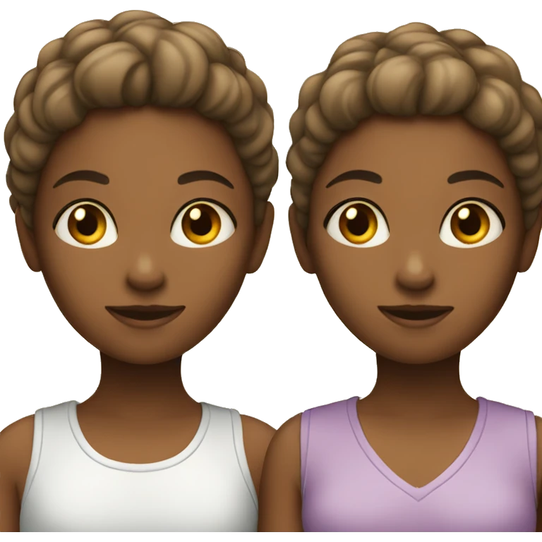 Two girls together  emoji