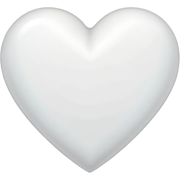 Tiny white filled heart emoji