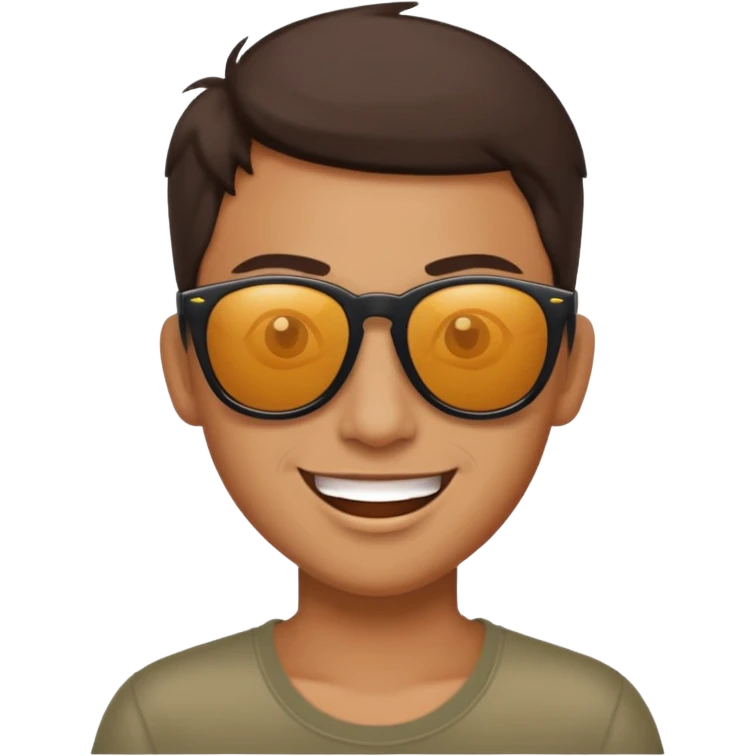 Naughty looking smile with sunglass   emoji