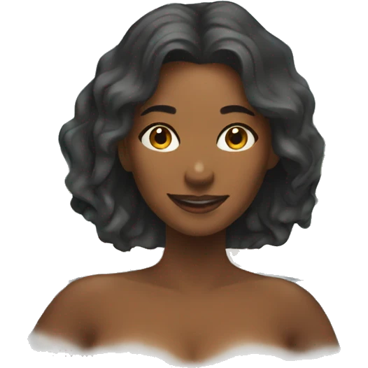 Woman in hot tub emoji