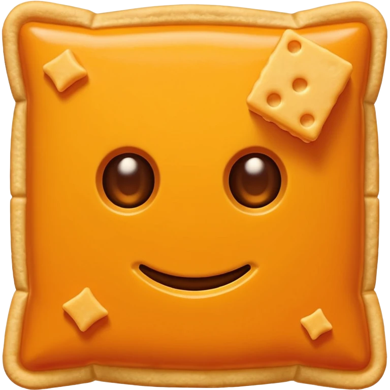 Cheez it cracker with a gun to its head emoji