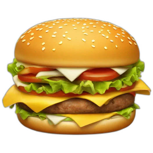 Burger giving thunbs up emoji