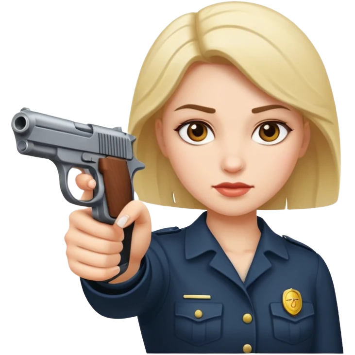 women up at gun point  emoji