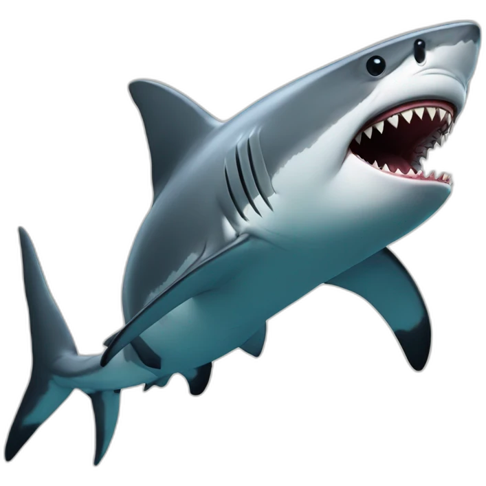 shark prepare to eat a cat emoji