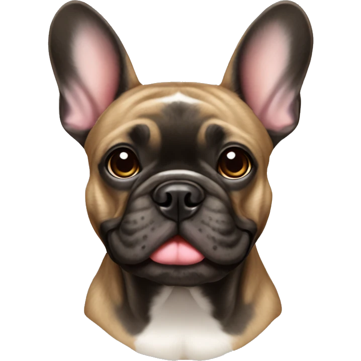 brindle French bulldog  emoji