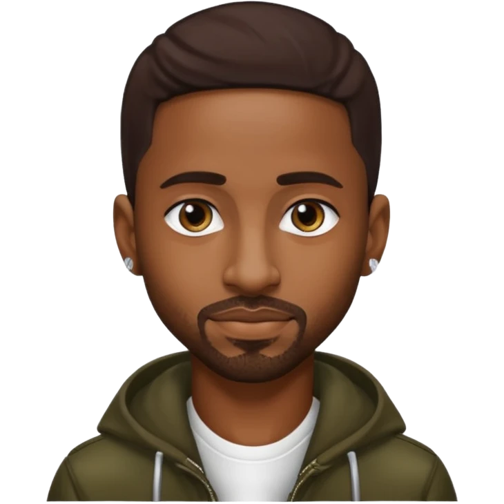 Big Sean with dark brown hair emoji