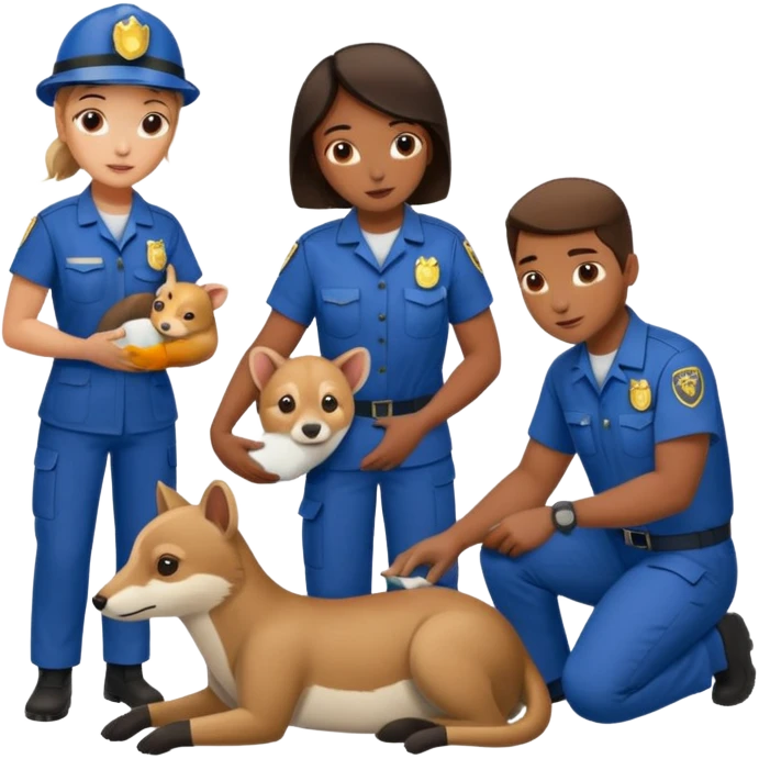 wildlife rescue workers emoji