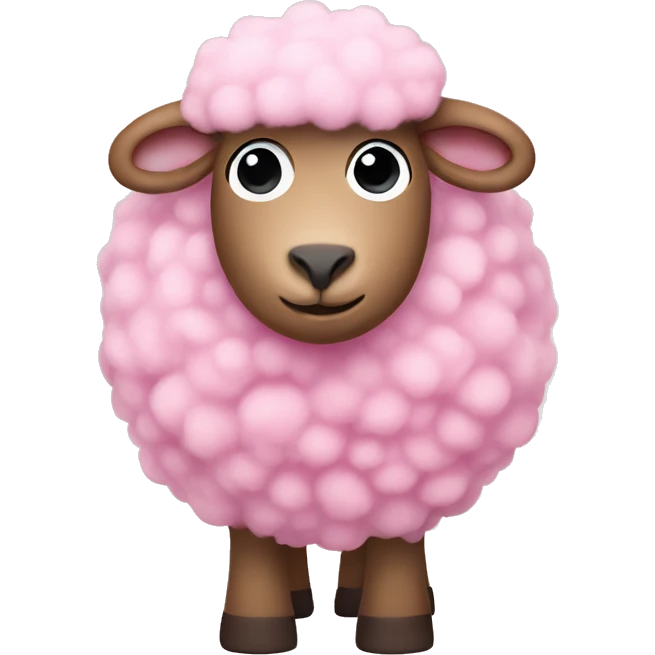 pink sheep in ugg emoji