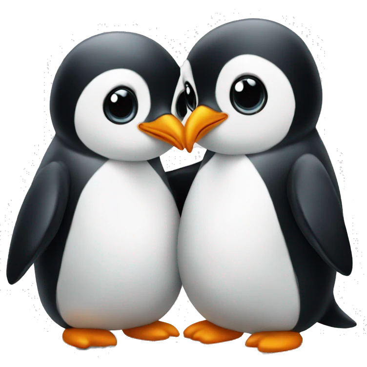 penguin love emoji