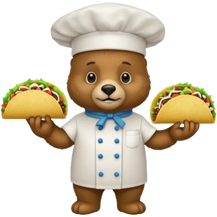 A bear selling tacos  emoji