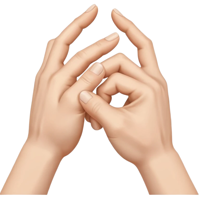 a pair of hands cracking their knuckles, by interlacing fingers, rotating the hands, and extending emoji