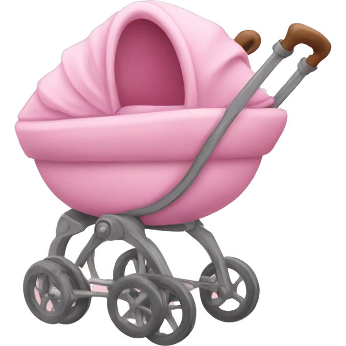 Passeggino rosa emoji