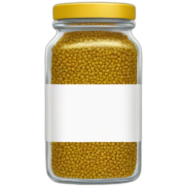 mustard seeds in a short jar emoji