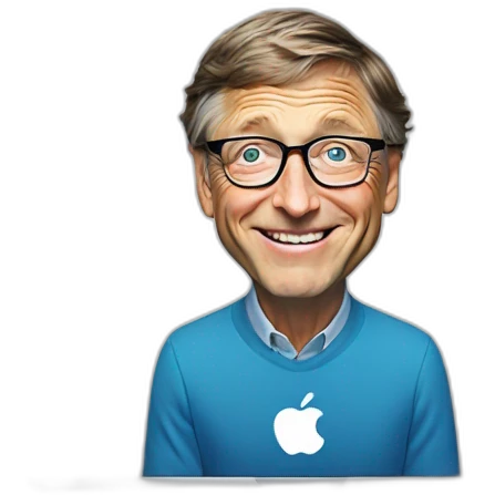 Bill gates using a MacBook and loving it ! emoji