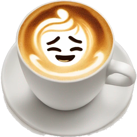 Latte art emoji
