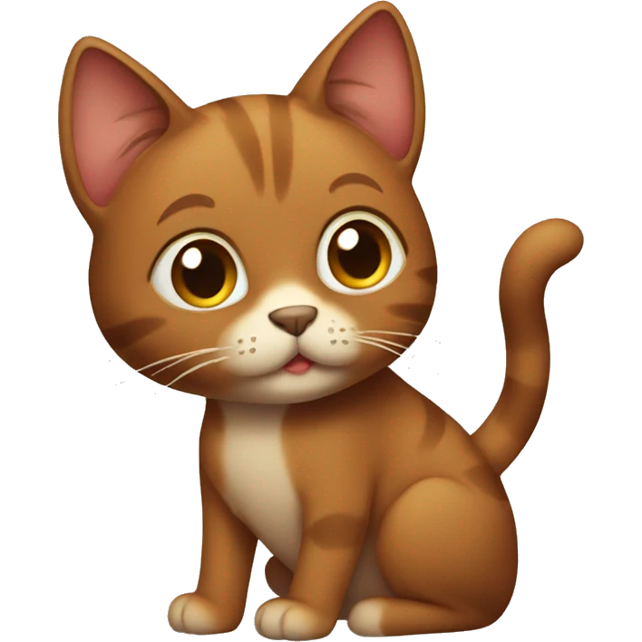 brown cat emoji