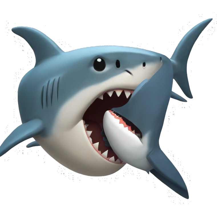 Shark kiss emoji