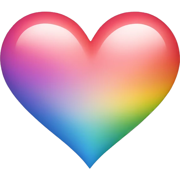 Rainbow heart emoji