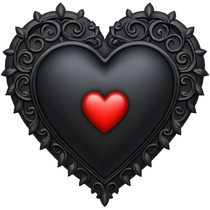 Gothic heart emoji