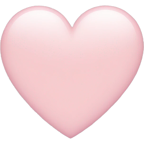 Light pink heart emoji