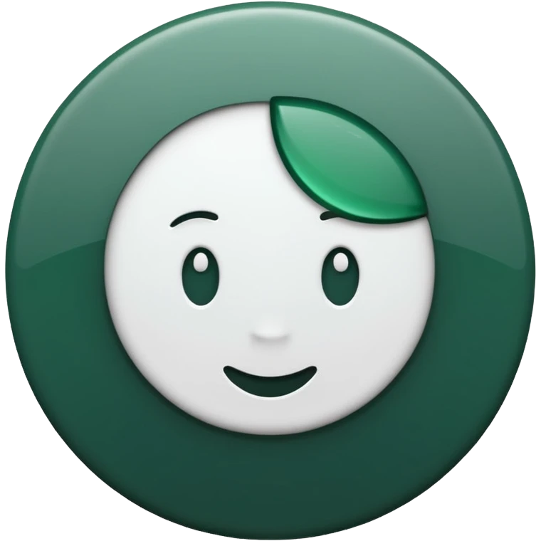 white document with a header on top and a round dark green stamp at the bottom, no emojis or faces, emoji style emoji