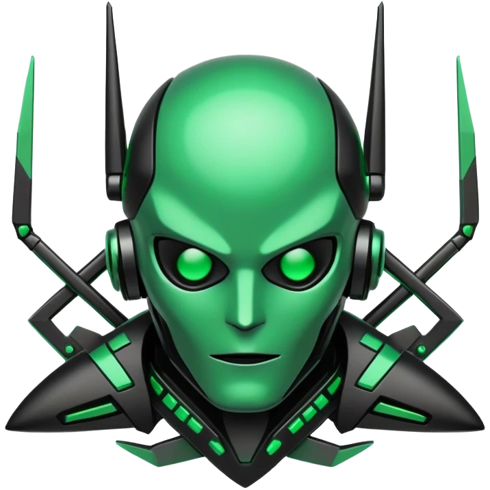  Black And Green Cyber Aesthetic Deco emoji