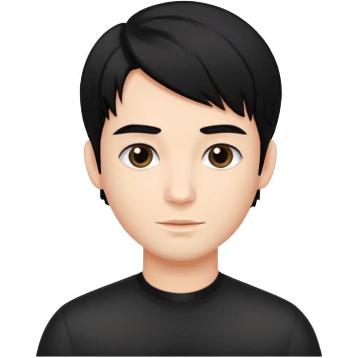 A beautiful boy salon Hairstylist in black hair emoji