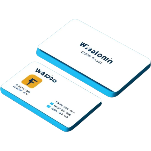 3D minimal corporate card with bold #FF3D00 accents or partial #FF3D00 surface, showing only the text ‘WAD’. No numbers, no names, no chip, no logos. Clean, modern, high-end style emoji