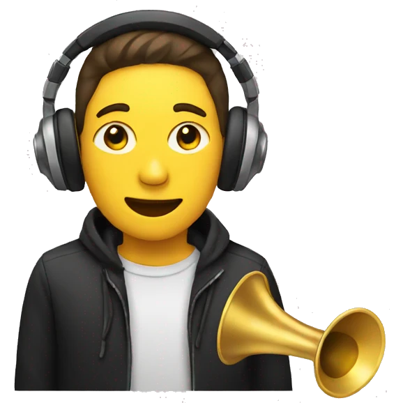 music listening emoji