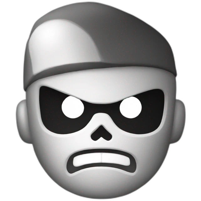 Brawl stars logo in black and white  emoji