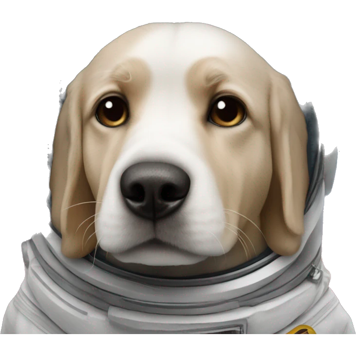 Perro en el espacio emoji