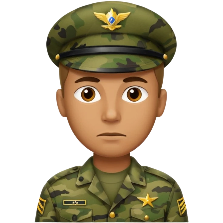 I want an emoji for a male filipino special action force officer camouflage uniform emoji
