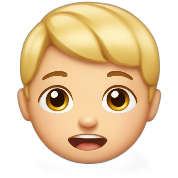 Baby cry  emoji