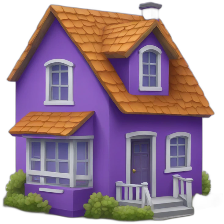 purple house emoji