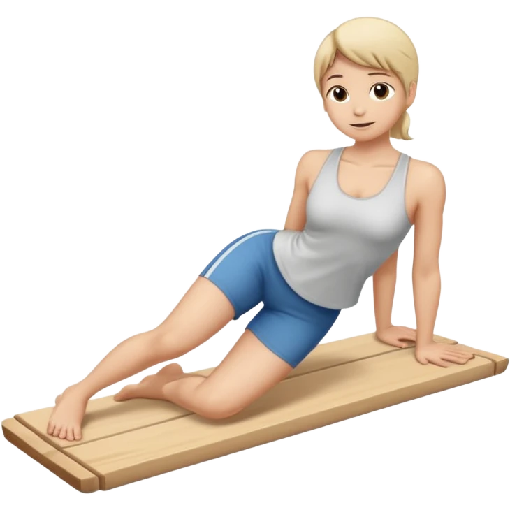 simple emoji of a person in plank pose emoji