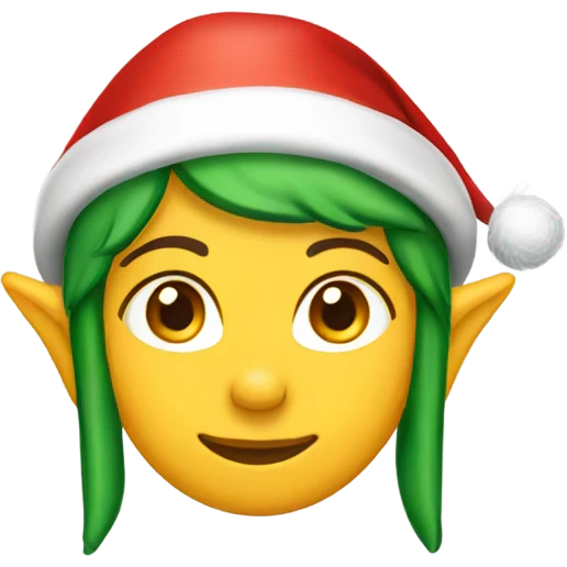 elf female santa hat emoji
