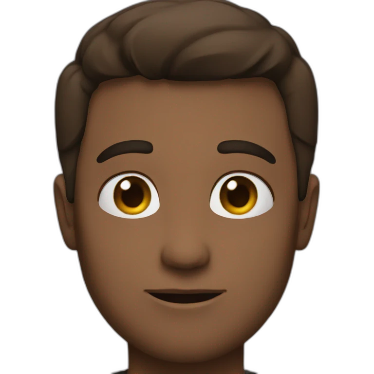 straight emoji